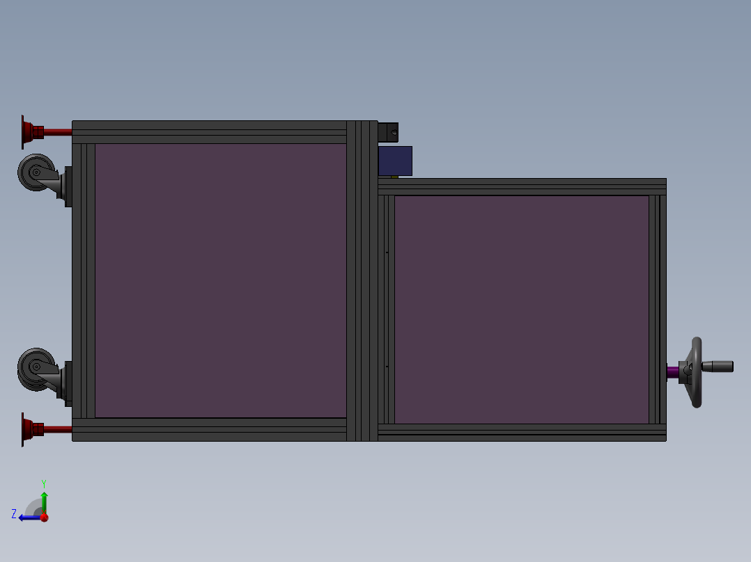 热容机植螺母机3D图纸H627 K885 非标自动化设备3D图纸3D模型右视图