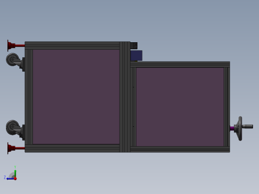 热容机植螺母机3D图纸H627 K885 非标自动化设备3D图纸3D模型右视缩略图