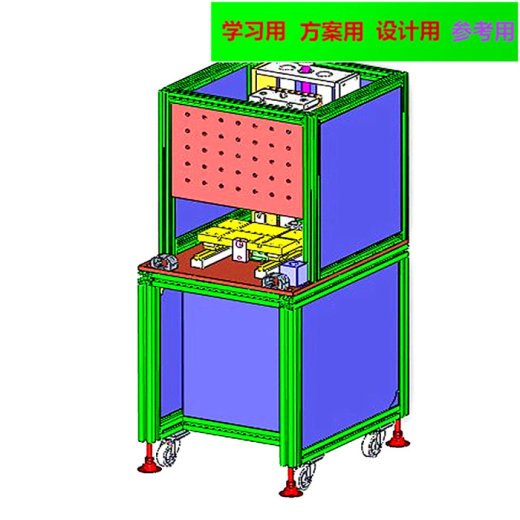 热容机植螺母机3D图纸H627 K885 非标自动化设备3D图纸3D模型缩略图
