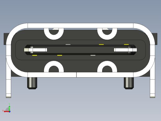 6针USB tpye C口详细模型后视缩略图