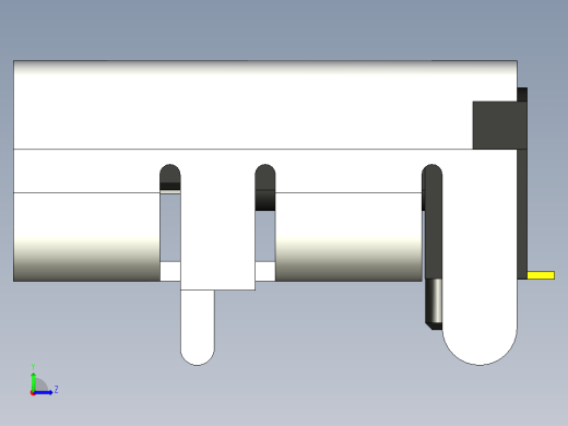 6针USB tpye C口详细模型左视缩略图