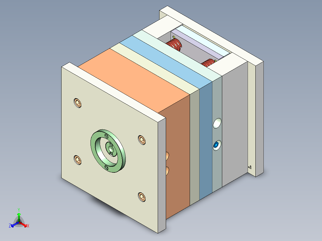 堵头盖注塑模三维二维图说明书