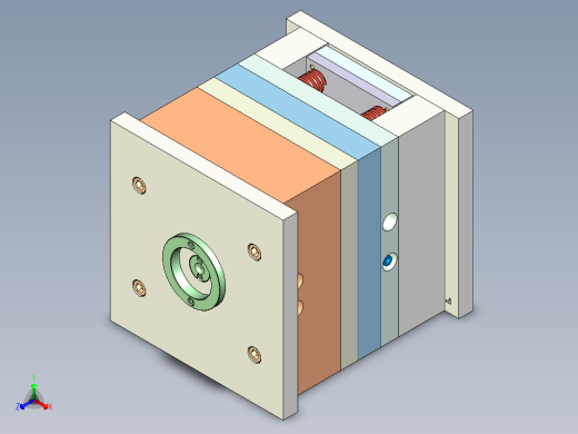 堵头盖注塑模三维二维图说明书