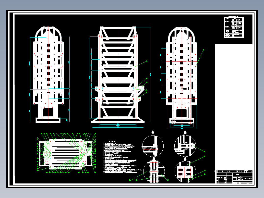 垂直式立体车库CAD图纸