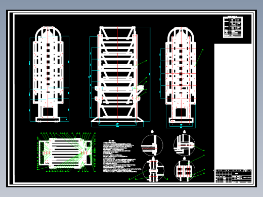 垂直式立体车库CAD图纸