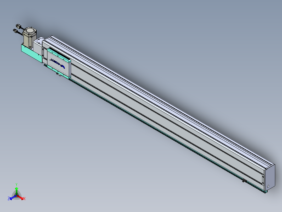 威洛博VBC同步带传动一无尘环境VBC14-L45-S1350-BL-ZP40-C3主视图