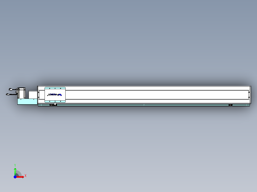 威洛博VBC同步带传动一无尘环境VBC14-L45-S1350-BL-ZP40-C3前视图