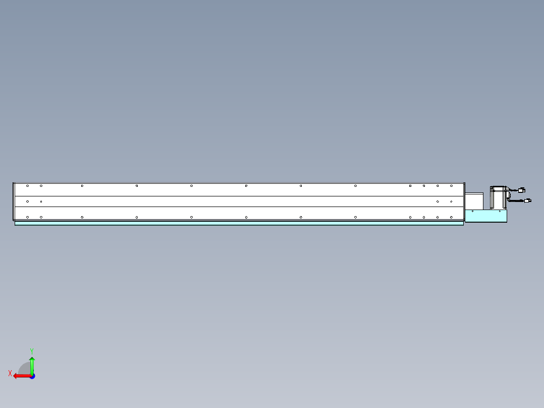 威洛博VBC同步带传动一无尘环境VBC14-L45-S1350-BL-ZP40-C3后视图