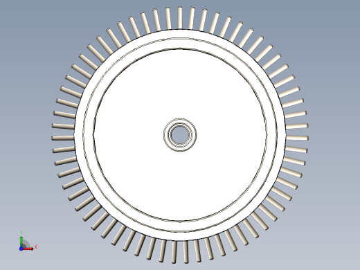 燃气轮机扇叶55---模型格式为 sw前视缩略图