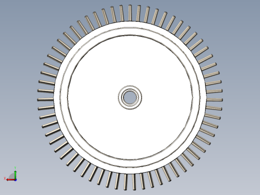燃气轮机扇叶55---模型格式为 sw后视缩略图