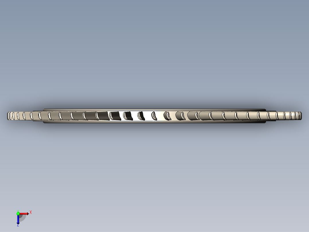 燃气轮机扇叶55---模型格式为 sw俯视图