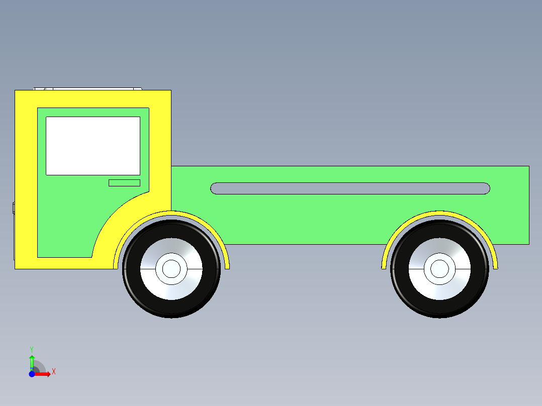 卡车玩具前视图