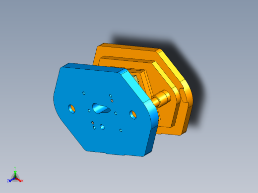摇臂冲孔落料复合模（CAD图+UG三维+说明书）