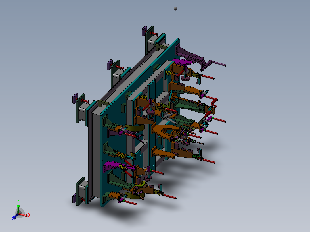 C柱焊接总成 3D模型