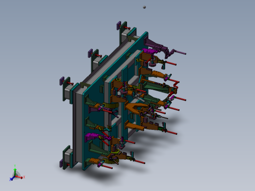 C柱焊接总成 3D模型