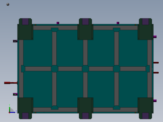 C柱焊接总成 3D模型左视缩略图