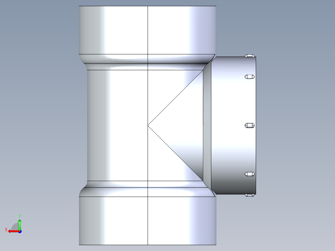 船舶管路系统S23A_SeaDrainPLUS_CleanOutTee-SxSxFPT_37E161102_2in Sea Drain Plus - Cleanout Tee- SxSxFPT后视图