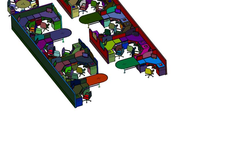 大面积办公室装修设计