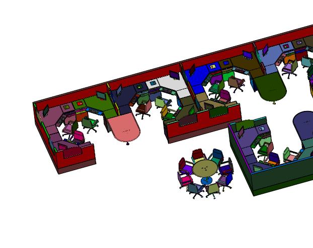 大面积办公室装修设计