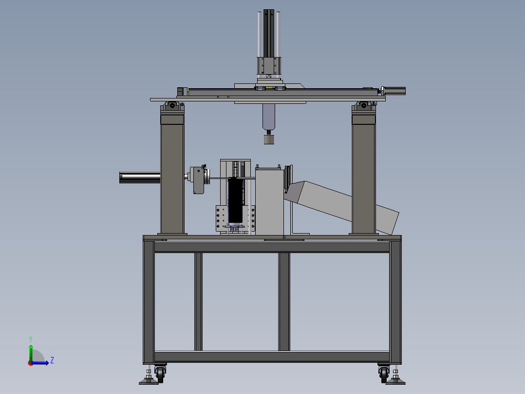 自动打磨机左视图