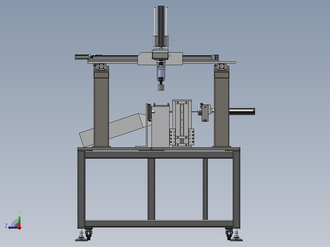 自动打磨机右视图