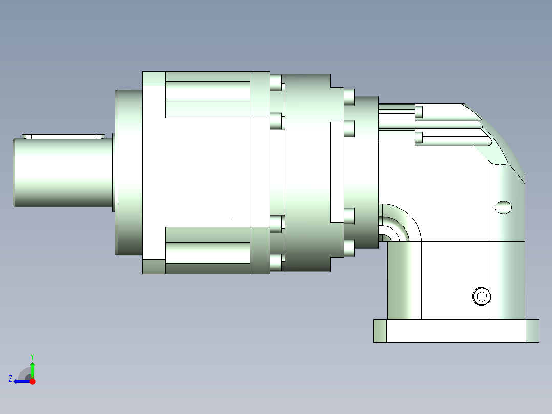 直齿ZPLX220-L3 42-114.3-200-M12.stp右视图