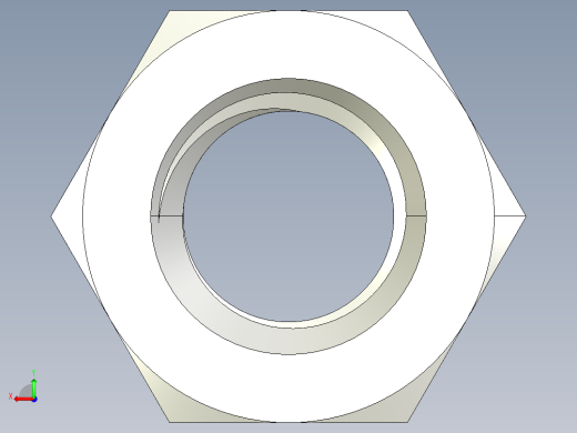 DIN 934 螺母-M12 Nut.STEP后视缩略图