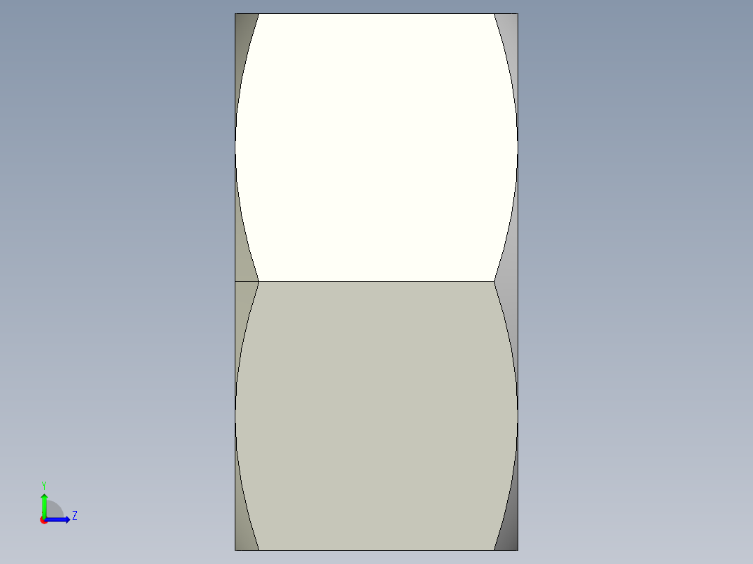 DIN 934 螺母-M12 Nut.STEP左视图