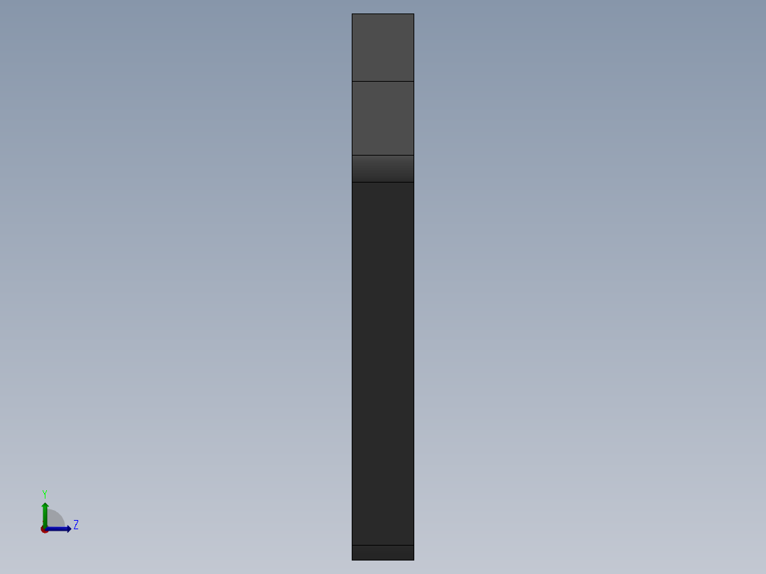 木长度圆环气动横切锯机左视图