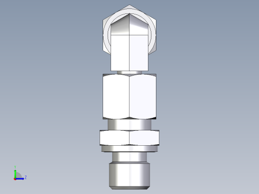 卡套式工业通用硬管接头EO_Assembled_adjustable_standpipe_elbow_EVW08LR71左视缩略图
