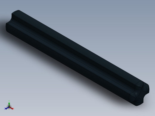 乐高机械组车桥-3705 Black Technic Axle 4.SLDPRT正等轴测缩略图