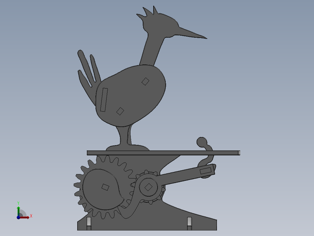 激光下料拼图自动鸟Parasolid, SOLIDWORKS 2015, STEP _ IGES前视图