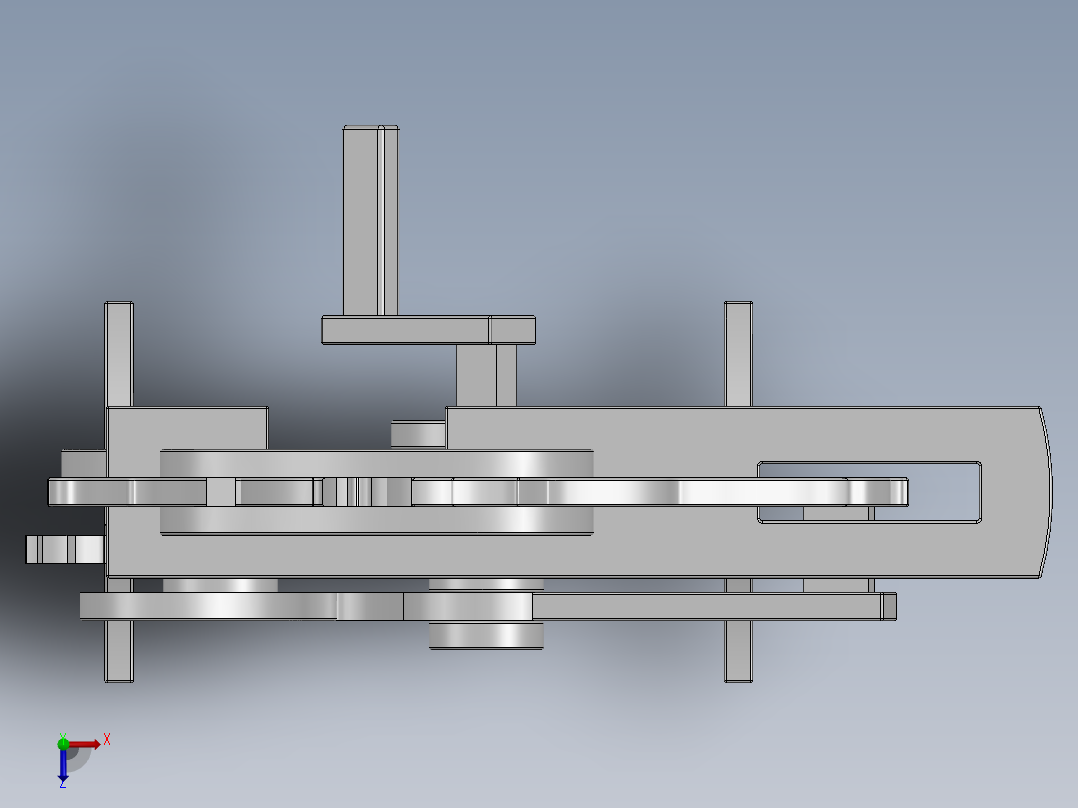 激光下料拼图自动鸟Parasolid, SOLIDWORKS 2015, STEP _ IGES俯视图