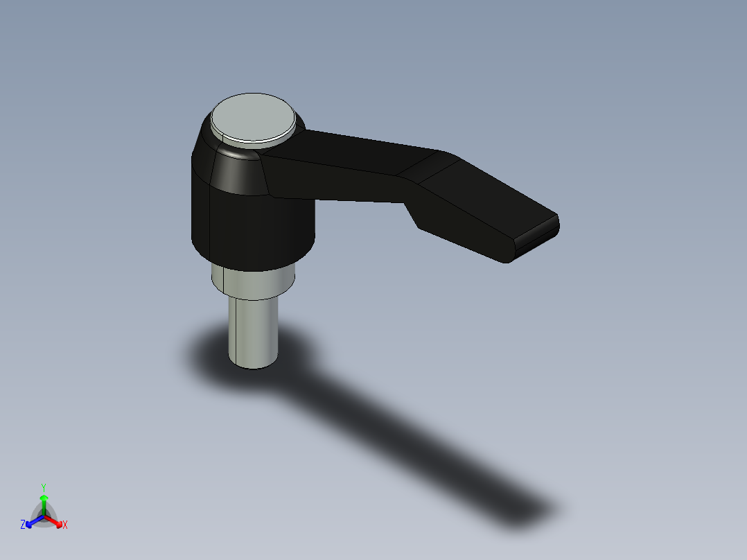 型材-KJN M8X16 CLAMPING LEVER KJN516543主视图