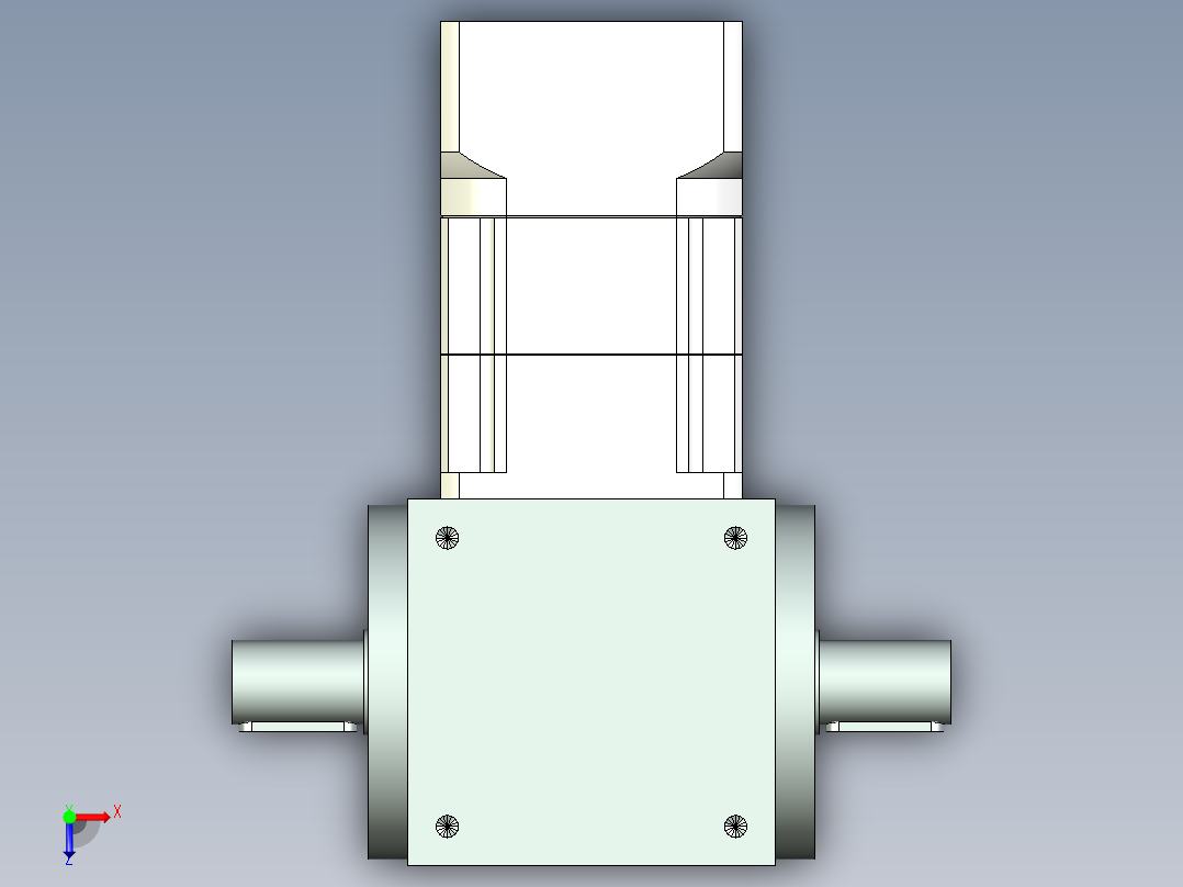 换向器PW140双轴 PGH115-L2 24-95-115-M6.stp俯视图