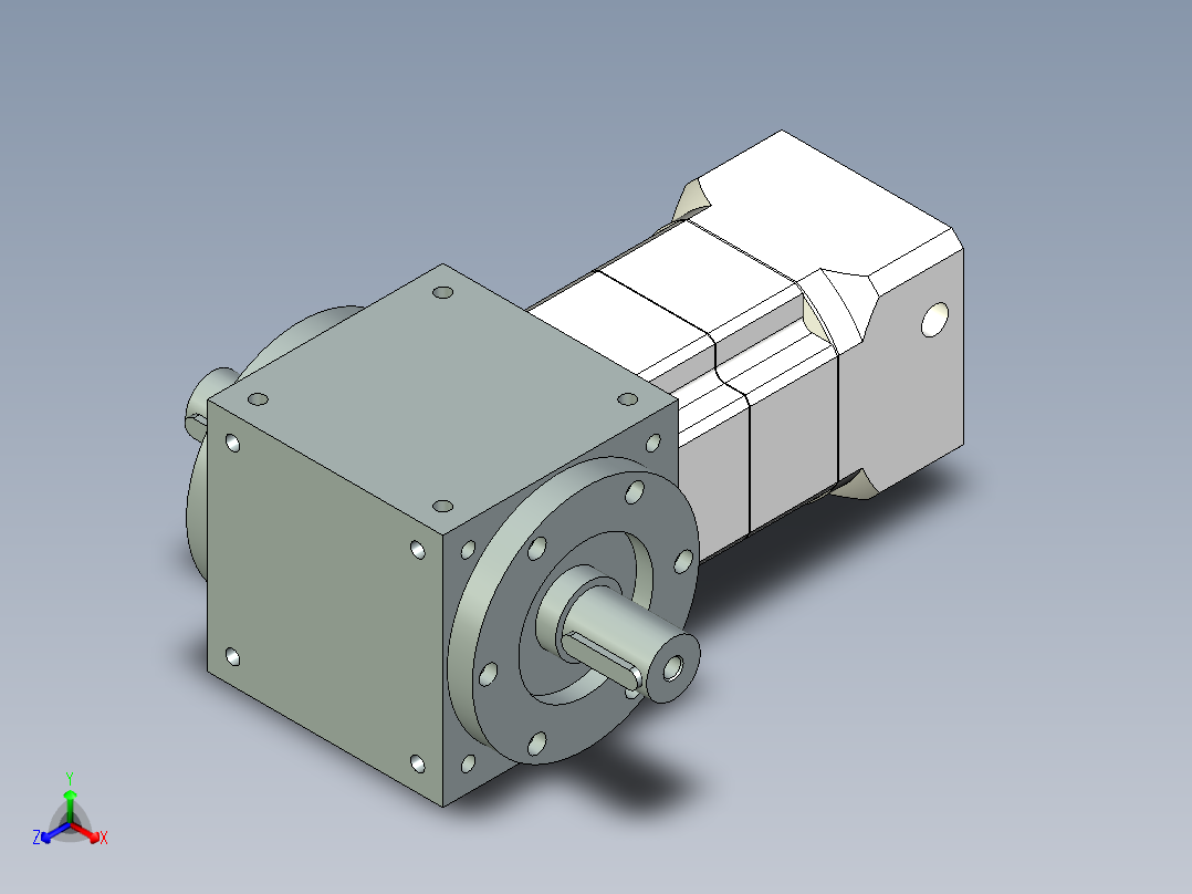 换向器PW140双轴 PGH115-L2 24-95-115-M6.stp正等轴测图