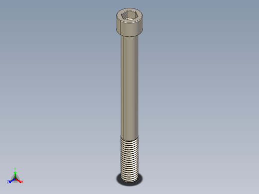 Screw_DIN_912_M12x125_A2.STEP公制内六角螺钉