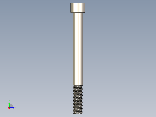 Screw_DIN_912_M12x125_A2.STEP公制内六角螺钉左视缩略图