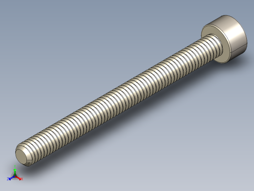 Screw_DIN_912_M4x45F_A2.STEP公制内六角螺钉