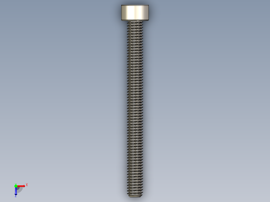 Screw_DIN_912_M4x45F_A2.STEP公制内六角螺钉俯视图