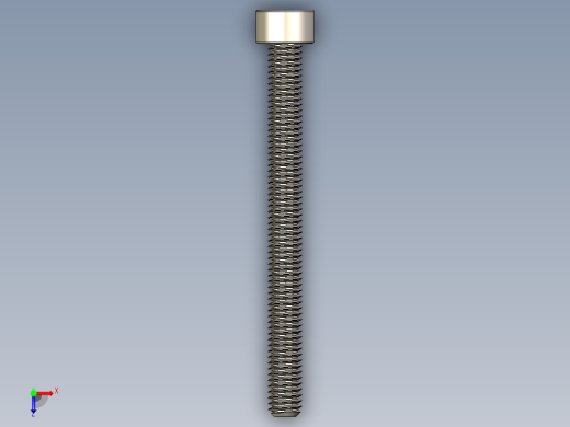 Screw_DIN_912_M4x45F_A2.STEP公制内六角螺钉俯视缩略图