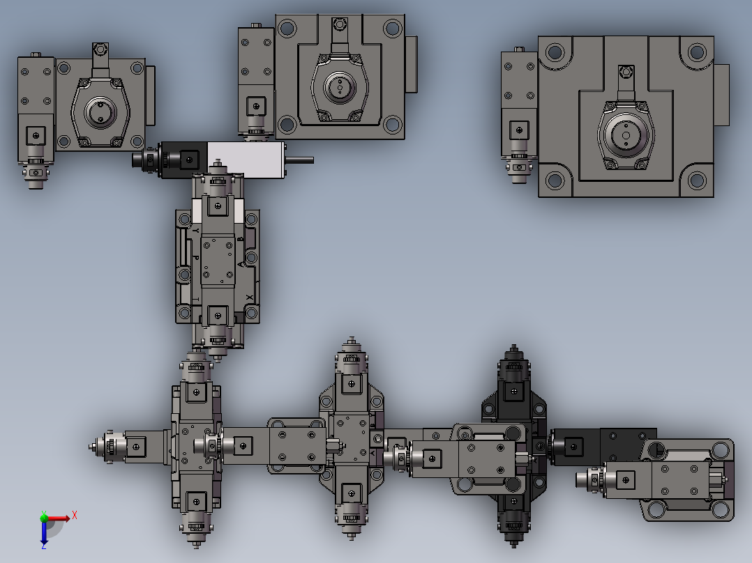 液压比例阀 14款俯视图