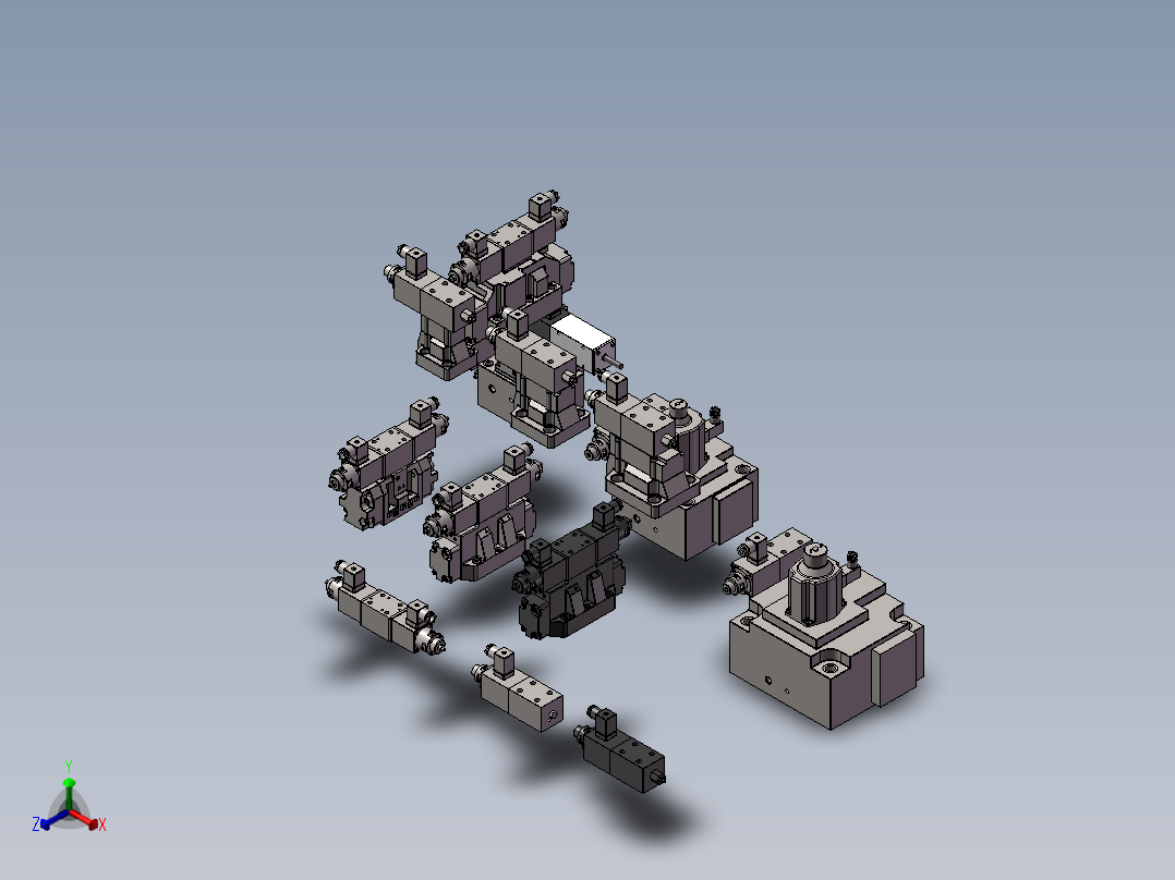 液压比例阀 14款正等轴测图