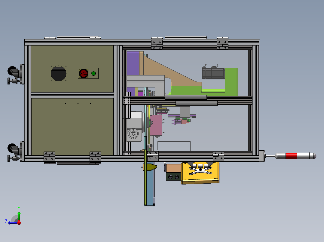 压装钢球工位3D模型右视图
