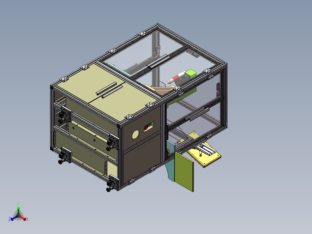 压装钢球工位3D模型正等轴测图