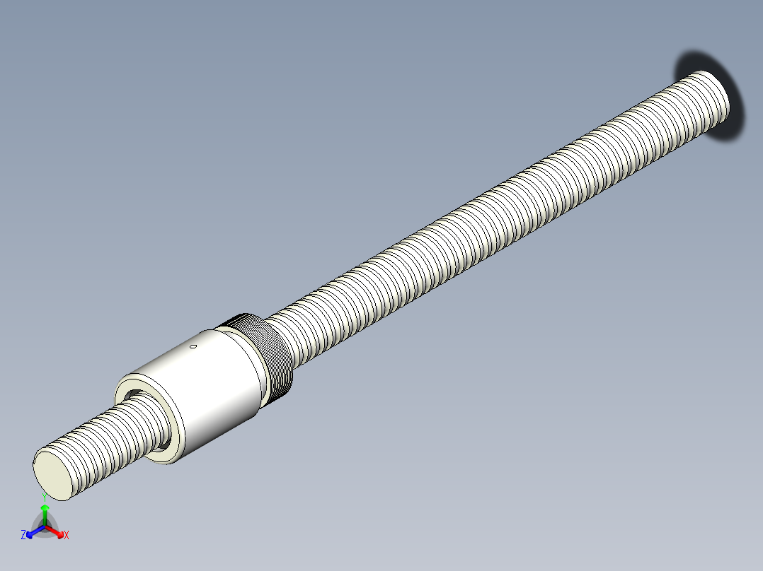 BSH滚珠丝杆正等轴测图