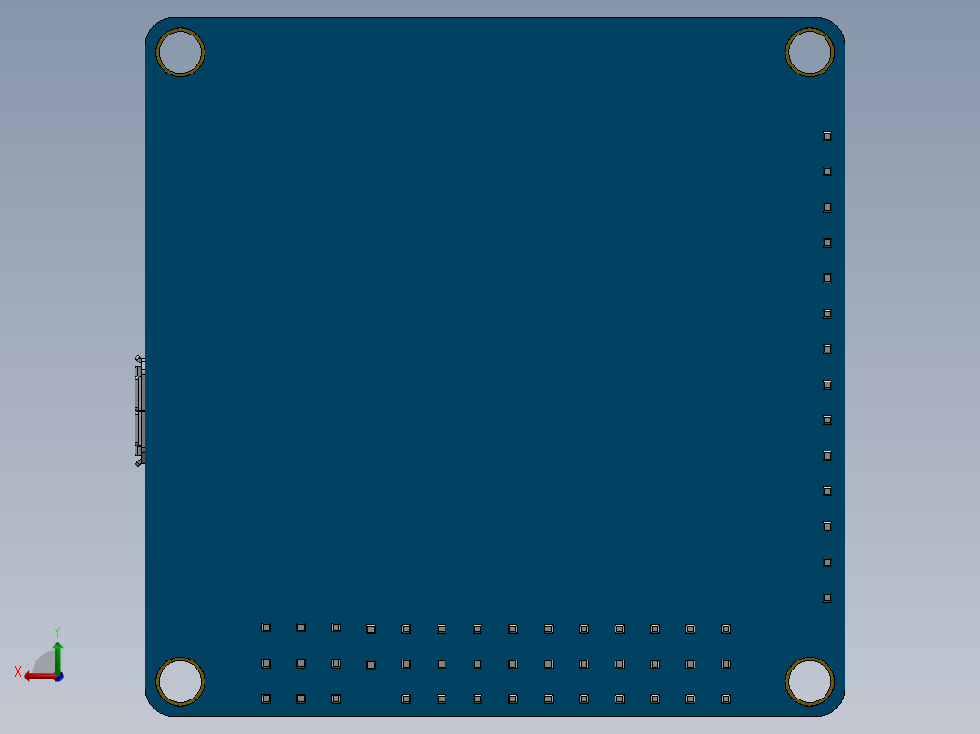 电路板、主板(208)后视图