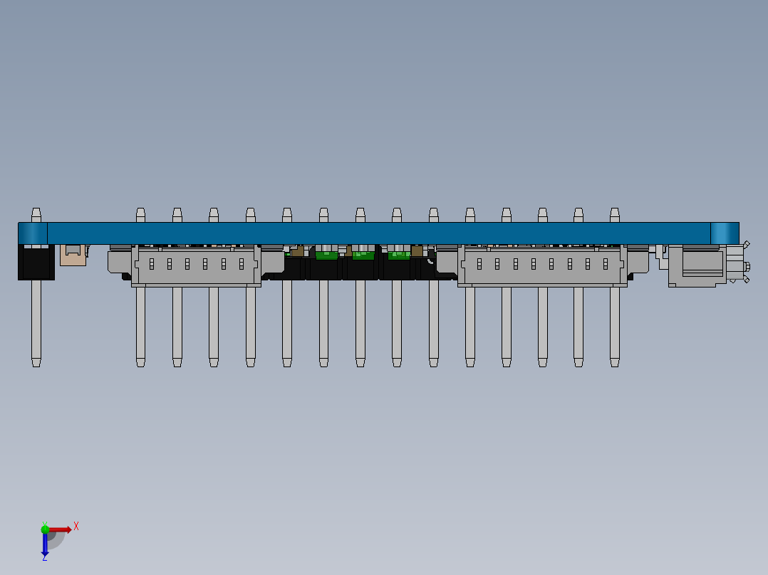 电路板、主板(208)俯视图
