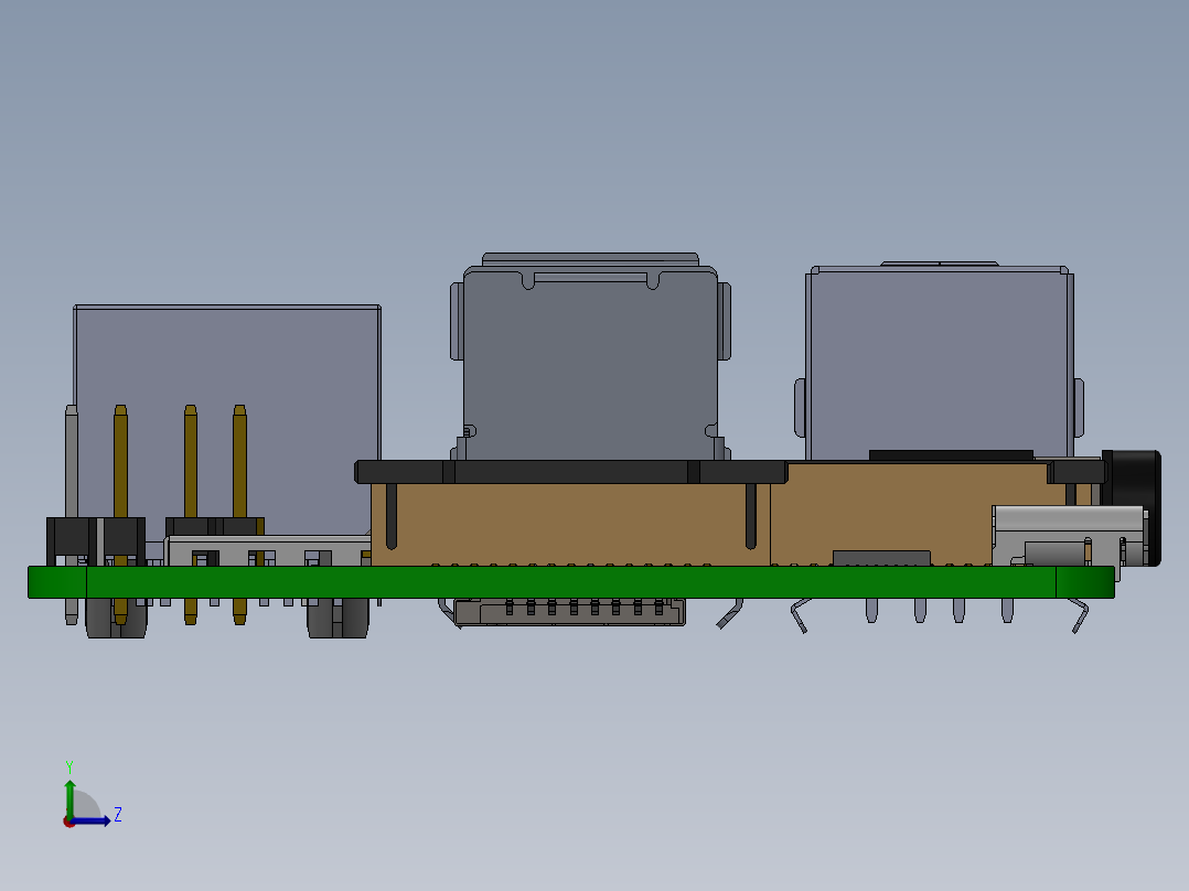 树莓派(11)左视图