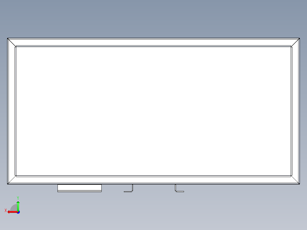 B3004627-薄钢板衣柜后视图